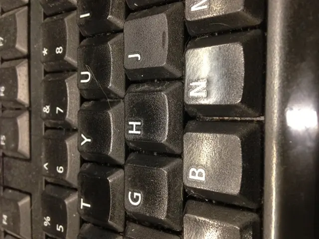 In the given image i can see a keyboard and some letters on it.